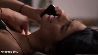 Aislinn Derbez enjoy her pussy licking, scene in The House of Flowers 2019