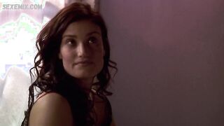 Idina Menzel bare boobs, scene in Just a Kiss 2002