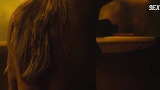 Oksana Akinshina topless, scene in Sputnik (2020)