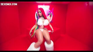 Nicki Minaj sexy, scene in Trollz (2020)