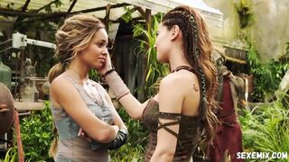 Vanessa Morgan, Ivana Baquero lesbian, scene in The Shannara Chronicles (2017)