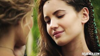 Vanessa Morgan, Ivana Baquero lesbian, scene in The Shannara Chronicles (2017)