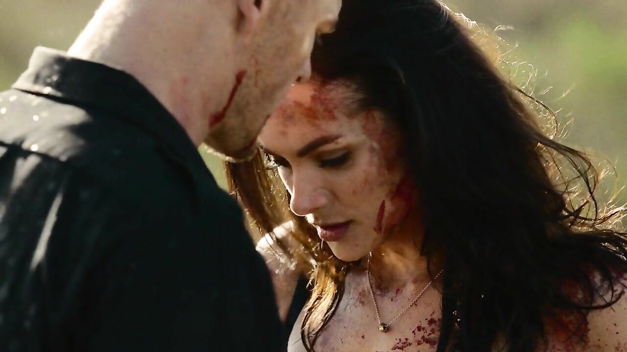 Christina Ochoa sexy, erotic scene from Blood Drive s01e02 (2017)