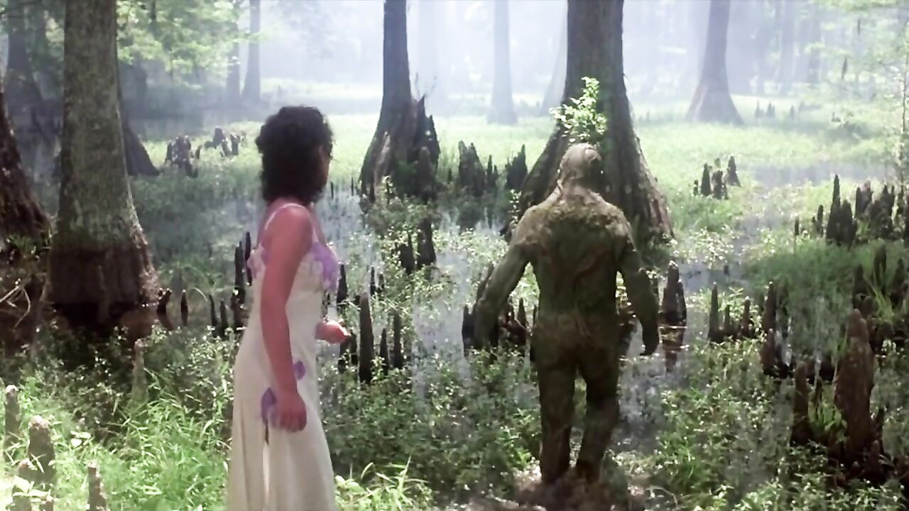 Adrienne Barbeau nude, erotic scene from Swamp Thing (1982)