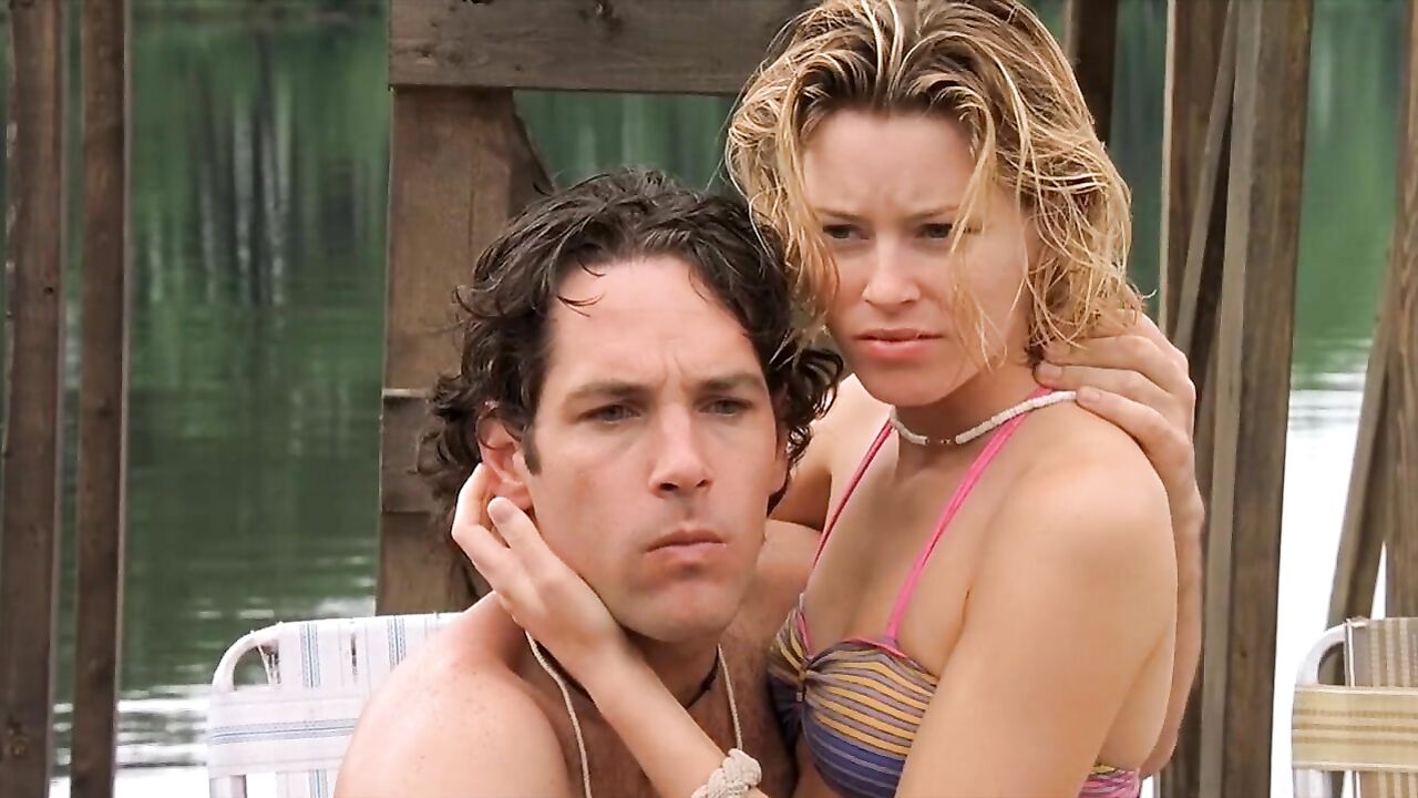 Elizabeth Banks sexy, Marisa Ryan sexy, erotic scene from Wet Hot American Summer (2001)