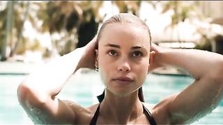 Lucy Fry sexy -  sex scene from The Preppie Connection (2015)