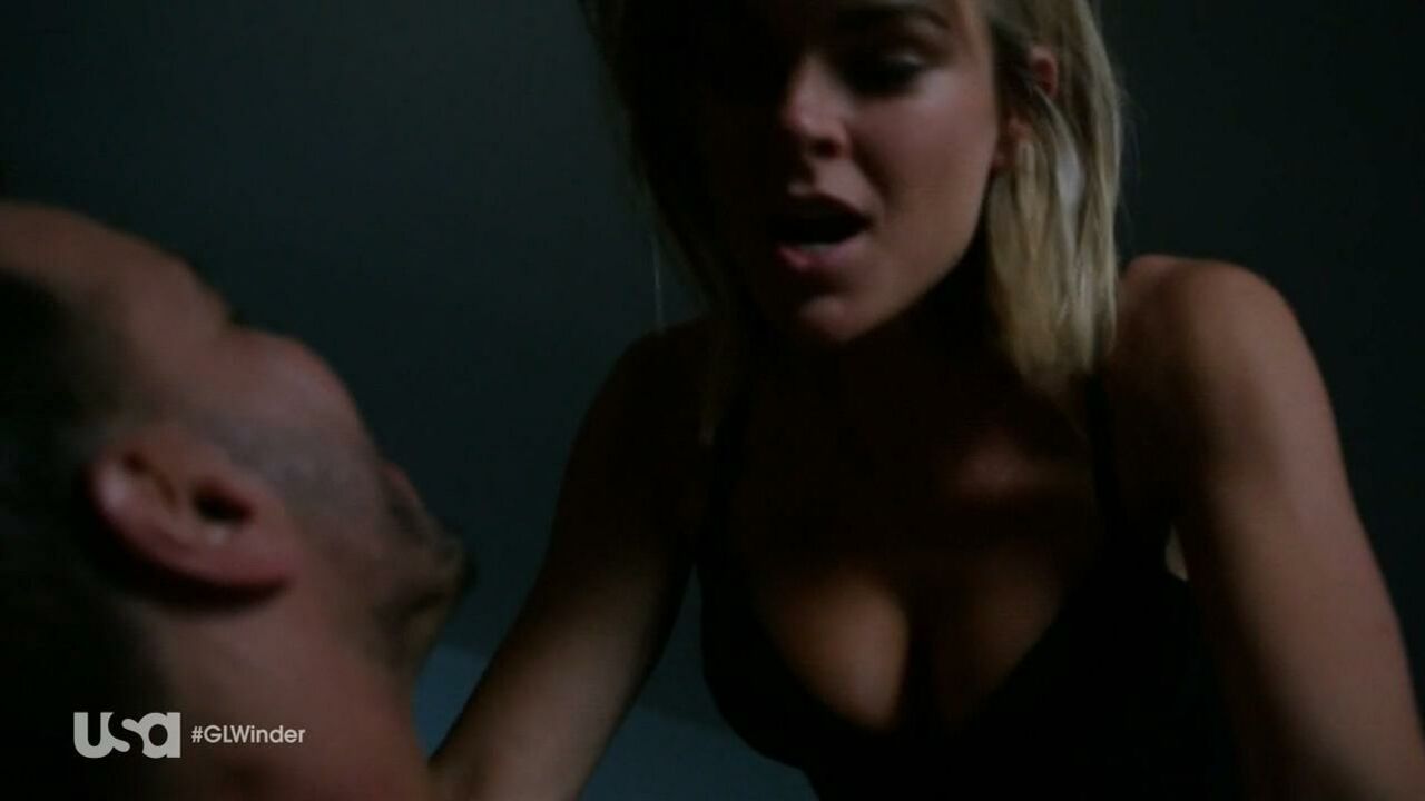 Serinda Swan sexy -  sex scene from Graceland s03e06 (2015)