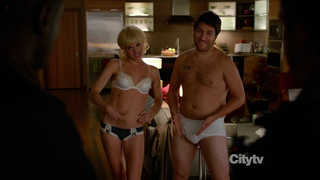 Eliza Coupe sexy -  sex scene from Happy Endings s02e10 (2012)