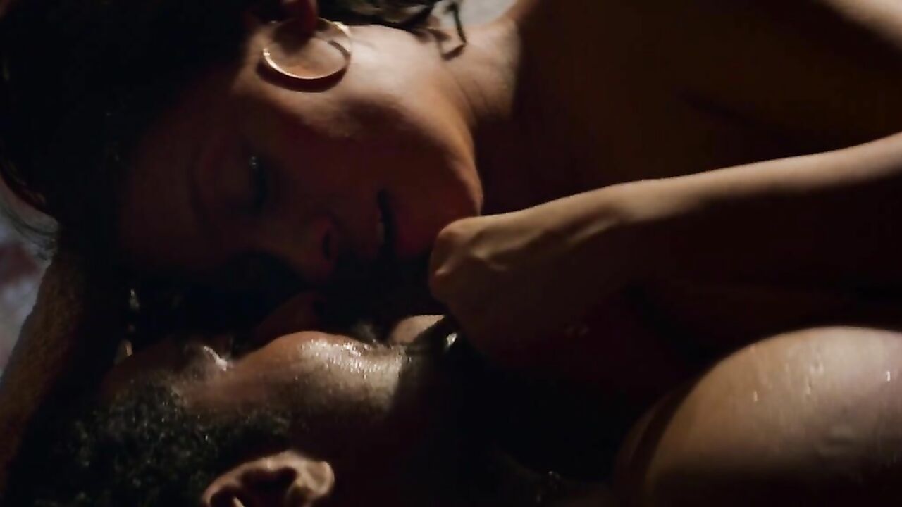 La La Anthony nude -  sex scene from Double Play (2017)