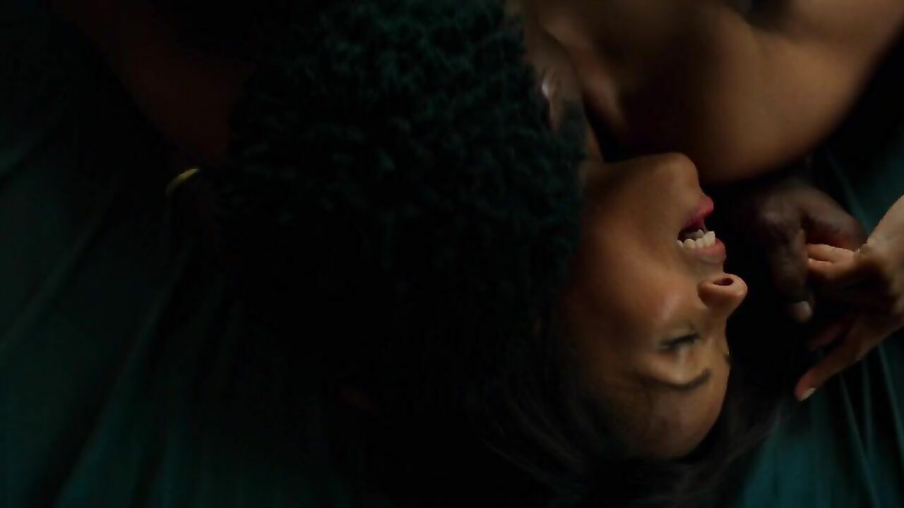 Melanie Liburd sexy -  sex scene from Double Play (2017)