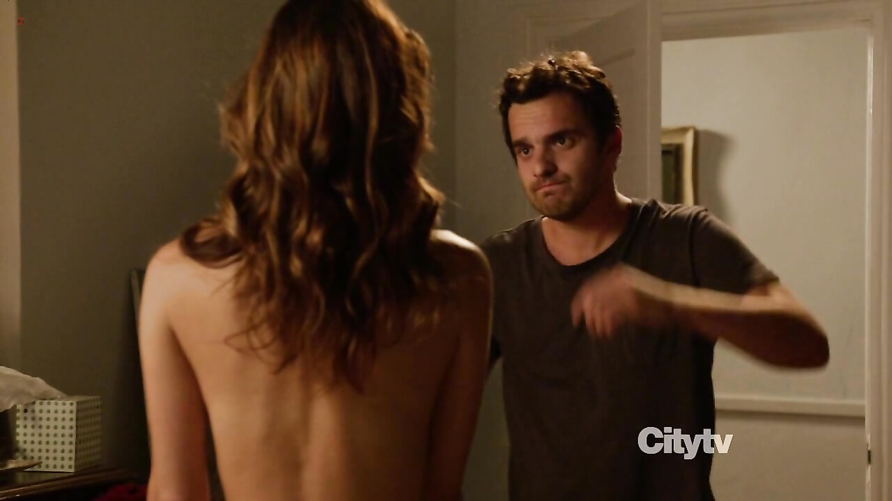 Lake Bell sexy, Zooey Deschanel sexy -  sex scene from New Girl s01e04 (2011)