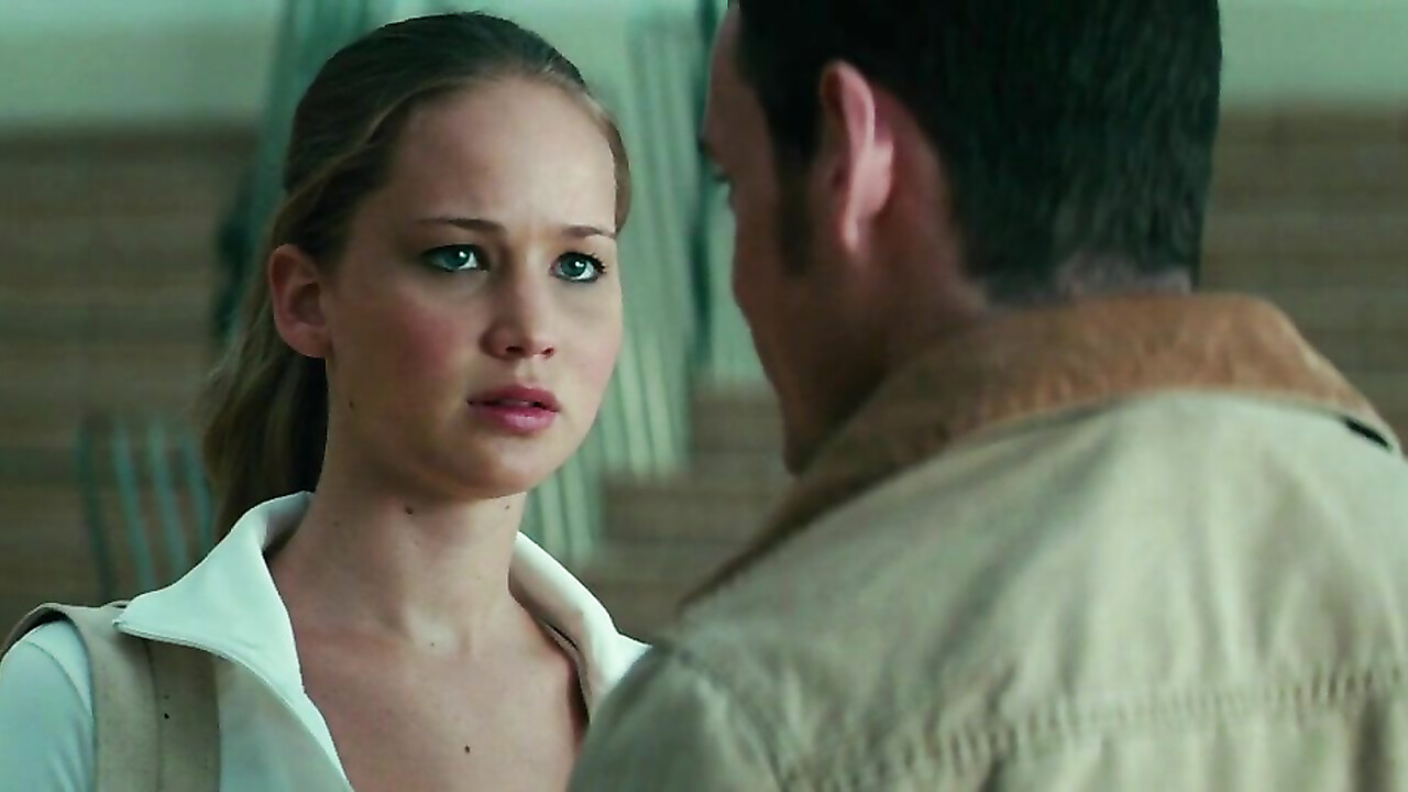 Jennifer Lawrence sexy -  sex scene from The Beaver (2011)