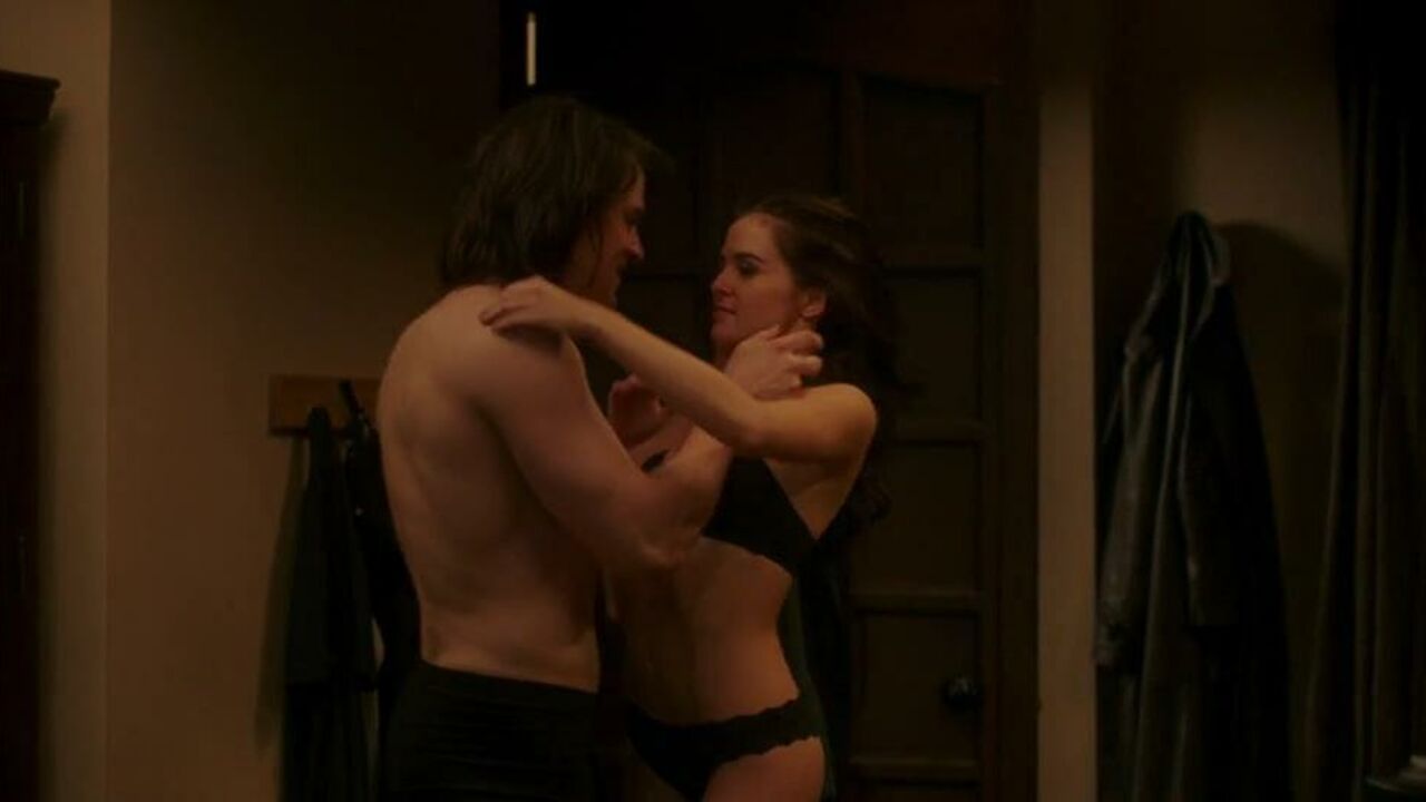 Zoey Deutch sexy -  sex scene from Vampire Academy (2014)