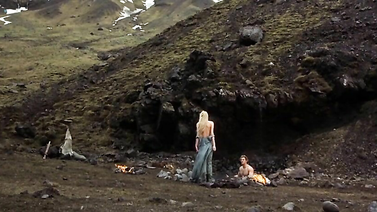 Ingibjorg Stefansdottir nude -  sex scene from The Viking Sagas (1995)