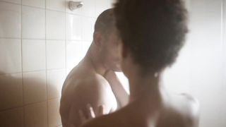 Britne Oldford sexy -  sex scene from Hunters s01e01 (2016)