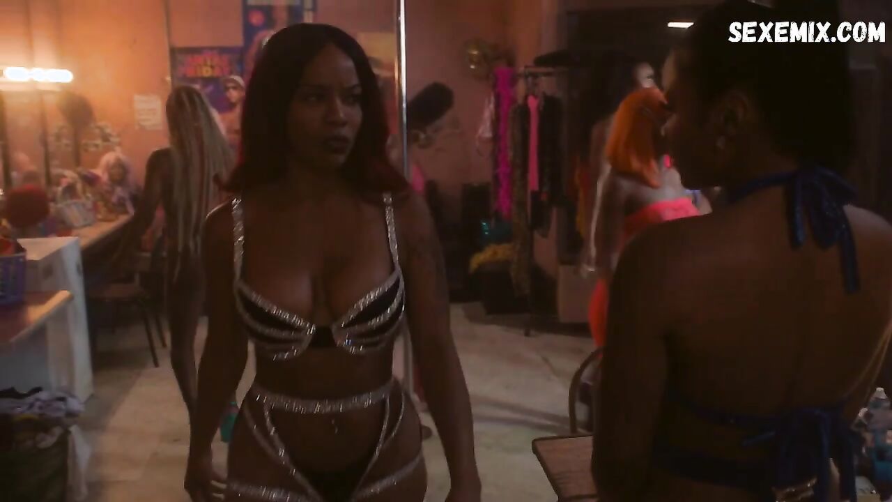 Brandee Evans, Elarica Johnson, Shannon Thornton sexy, scene in P-Valley s01e04 (2020)