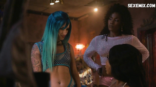 Brandee Evans, Elarica Johnson, Shannon Thornton sexy, scene in P-Valley s01e04 (2020)