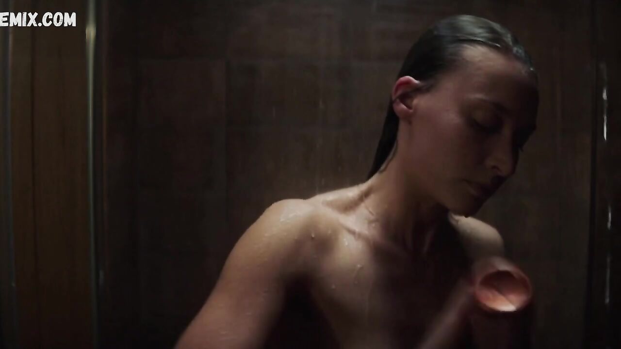 Nackte Josefin Asplund in der Dusche, Szene in Sanctuary s01e03e06 (2019)