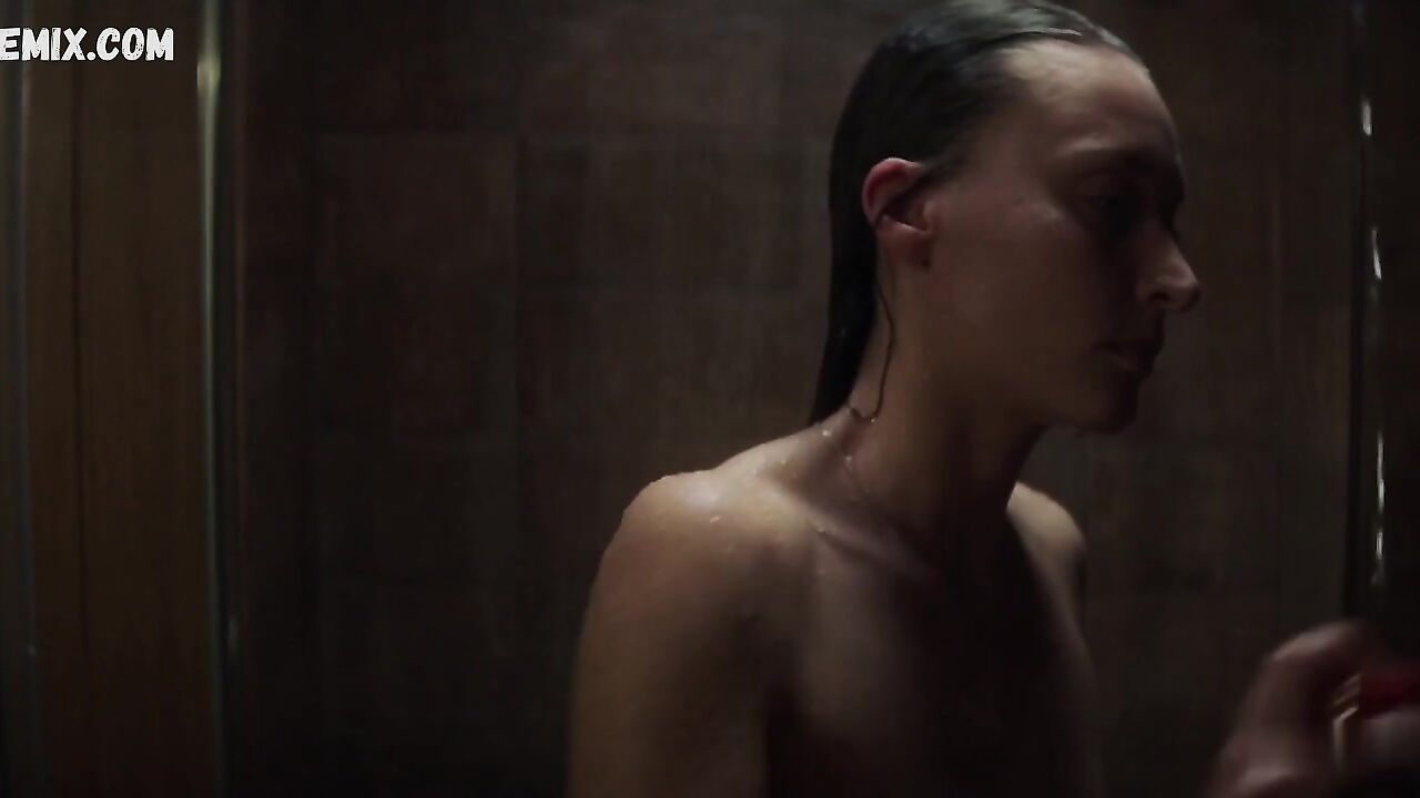 Nackte Josefin Asplund in der Dusche, Szene in Sanctuary s01e03e06 (2019)