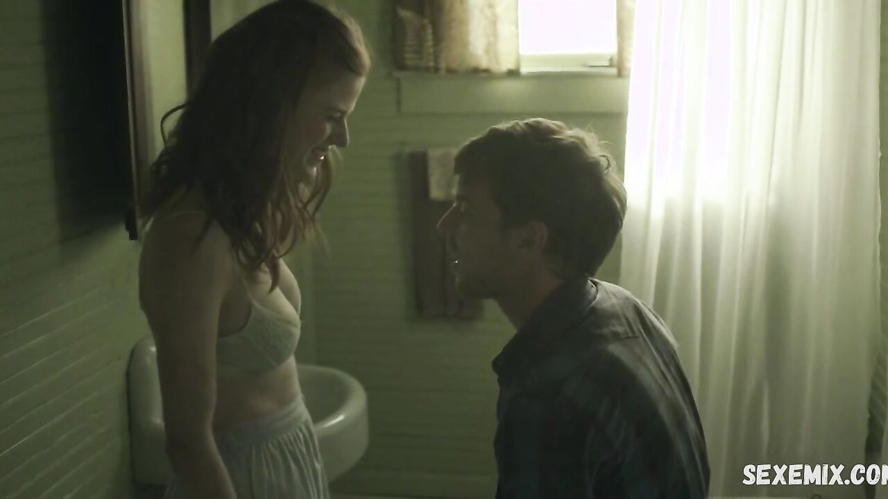 Rose Leslie underwear scene in Honeymoon (2014)