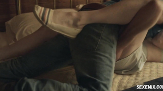 Rose Leslie underwear scene in Honeymoon (2014)