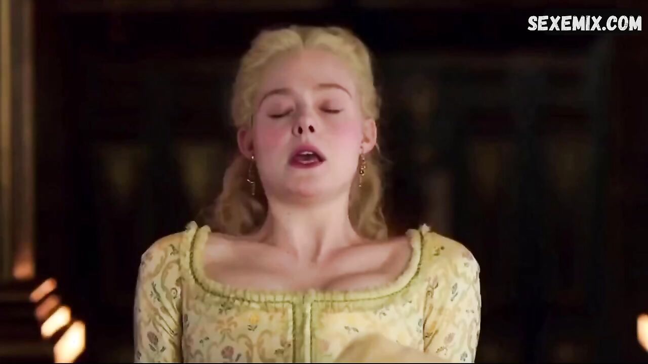 Elle Fanning has an orgasm. Scene in the Great