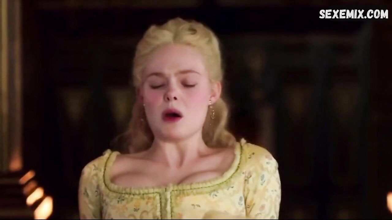 Elle Fanning has an orgasm. Scene in the Great