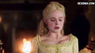 Elle Fanning has an orgasm. Scene in the Great