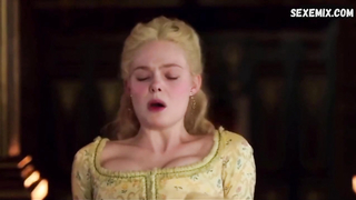 Elle Fanning has an orgasm. Scene in the Great