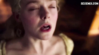 Elle Fanning has an orgasm. Scene in the Great