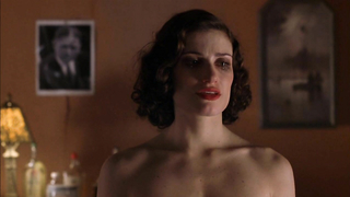 Idina Menzel in nude scene from Ask the Dust. She shows us her butt.