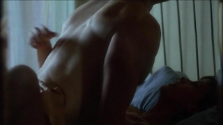 Jamie Lee Curtis in nude scene from Blue Steel. She shows us her butt in sex scene.