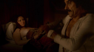 Paula Malcomson nude, Ashleigh Kizer nude, Breasts scene in Deadwood s03e11 (2006)