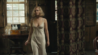 Jennifer Lawrence sexy,  cleavage scene in Serena (2014)