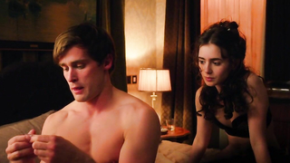 Lily Collins looks pretty hot in that underwear in sex scene - Love, Rosie (2014)