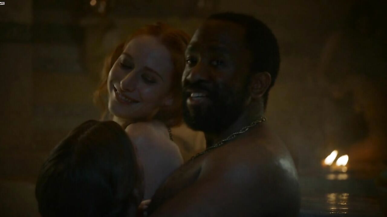 Sarine Sofair, Charlotte Hope nude, sex scene from Game of Thrones s04e06 (2014)