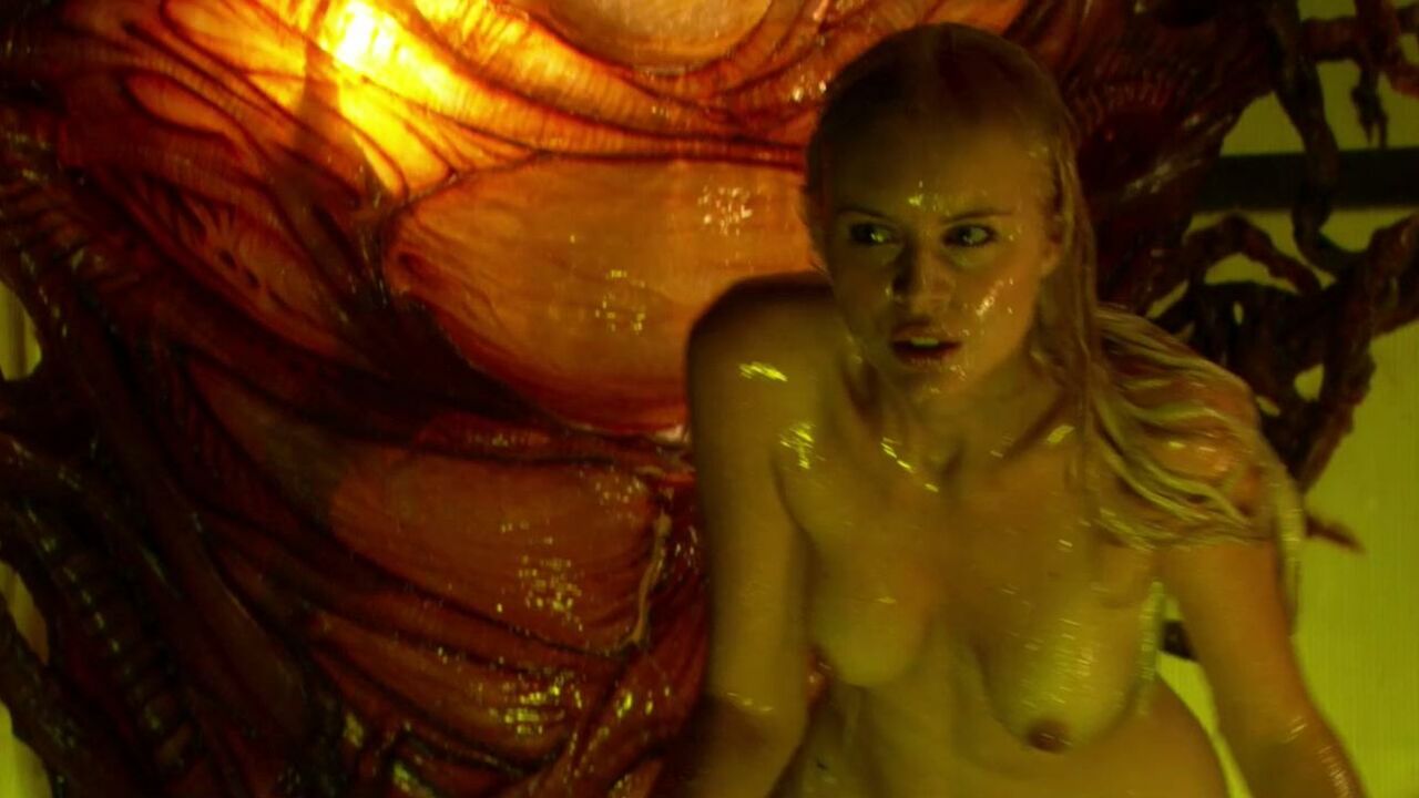 Helena Mattsson nude, sex scene from Species: The Awakening (2007)