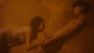 Maria Evoli and Maria Cid nude, sex scene from Tenemos la carne (2016)