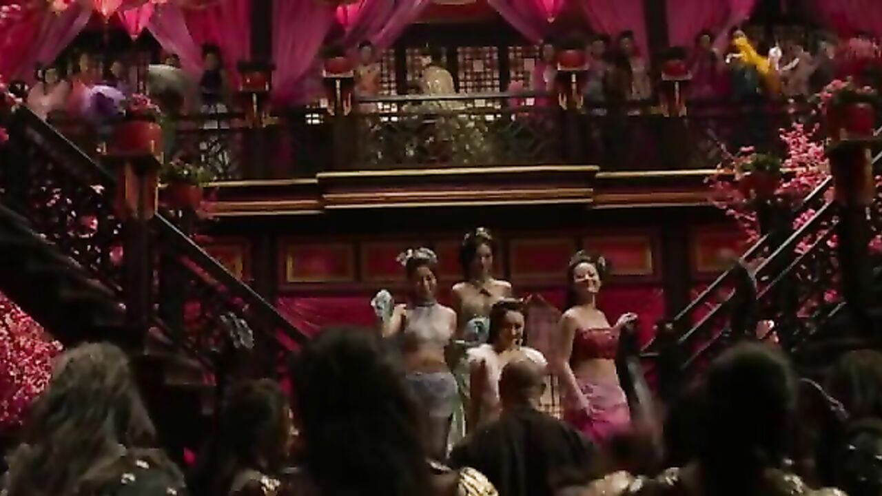 Jamie Chung erotic scene from The Man With The Iron Fists (2012)