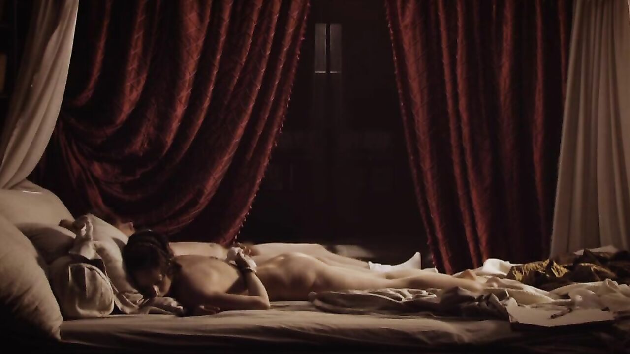 Emily Holmes and Jodhi May and Fiona O'Shaughnessy nude, sex scene from Nightwatching (2007)