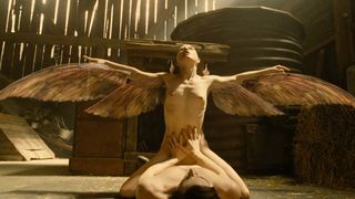 Delphine Chaneac nude, sex scene from Splice (2009)