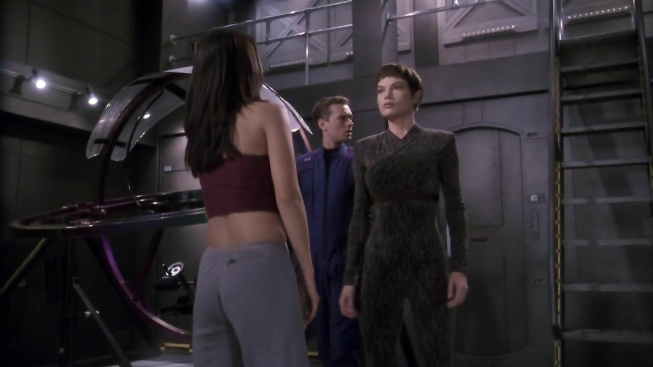 Jolene Blalock and Linda Park nude, sex scene from Star Trek Enterprise (2003-005)