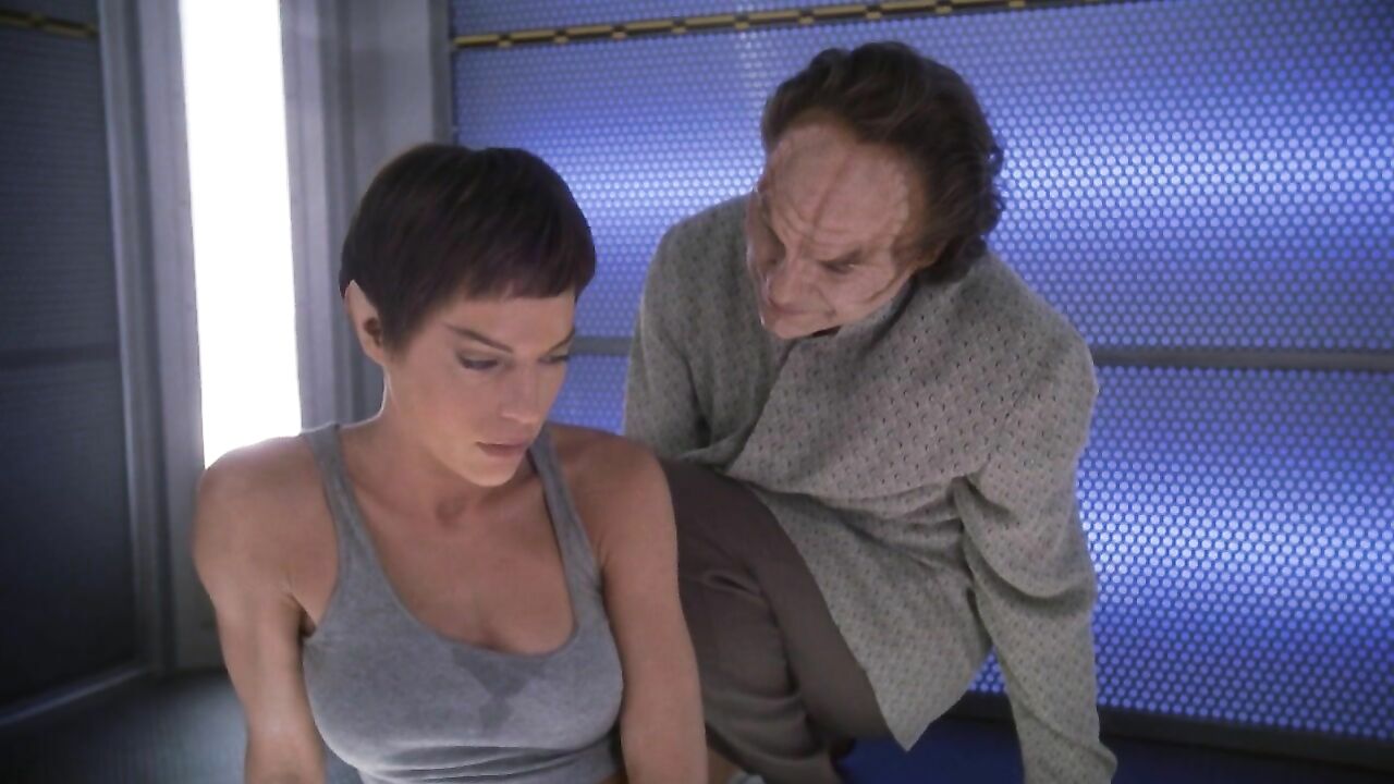 Jolene Blalock and Linda Park nude, sex scene from Star Trek Enterprise (2003-005)