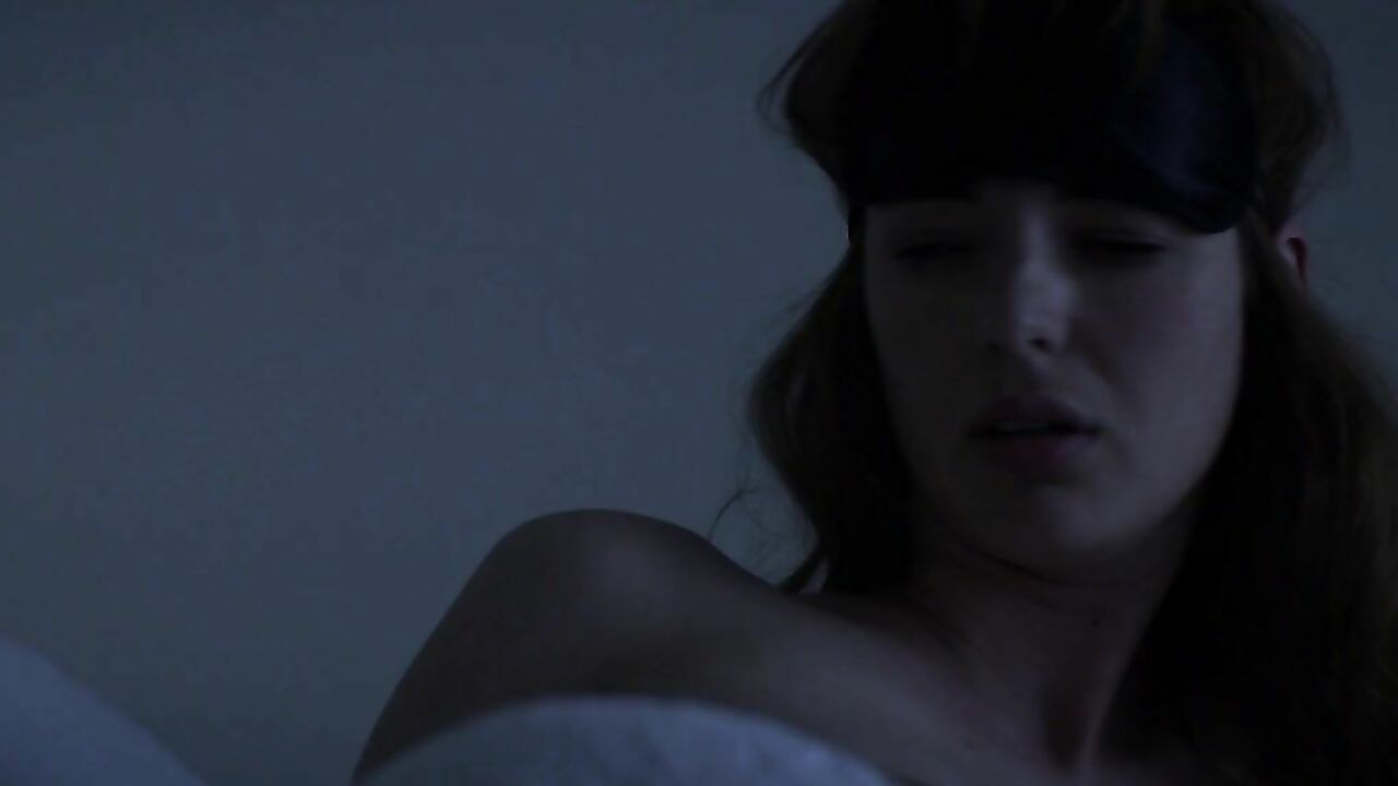 Louise Bourgoin nude, scene from Mojave (2015)