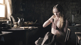 Sonja Richter nude, Miranda Otto nude, scene from The Homesman (2014)