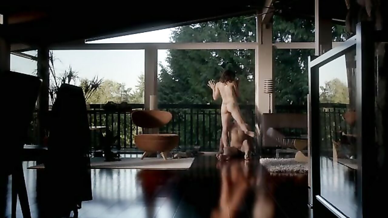 Leah Gibson nude, sex scene from Rogue s01e03 (2013)