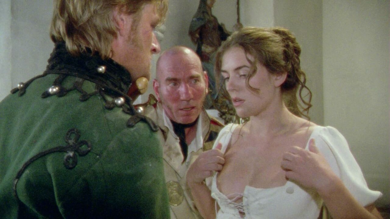 Elizabeth Hurley nude, scene from Sharpe's Enemy (1994)