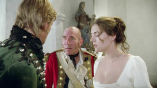 Elizabeth Hurley nude, scene from Sharpe's Enemy (1994)