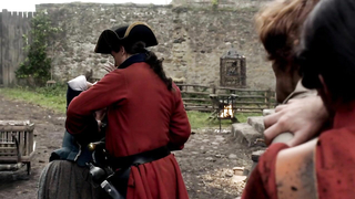 Laura Donnelly nude, Caitriona Balfe nude, scene from Outlander s01e02 (2014)