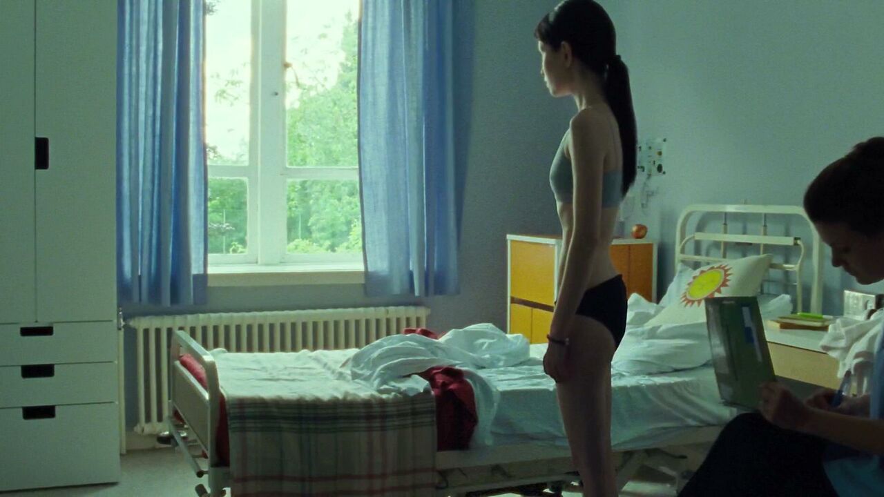 Emily Browning sexy, scene from God Help the Girl (2014)